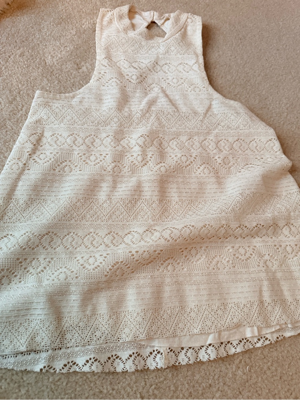 Hollister - Cream Women's Top with an inner layer inside